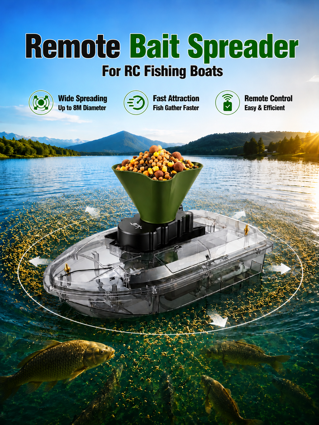 360° Rotating Bait Dispenser & – Fishing Boat Anchor Winch Bewertung und Preis