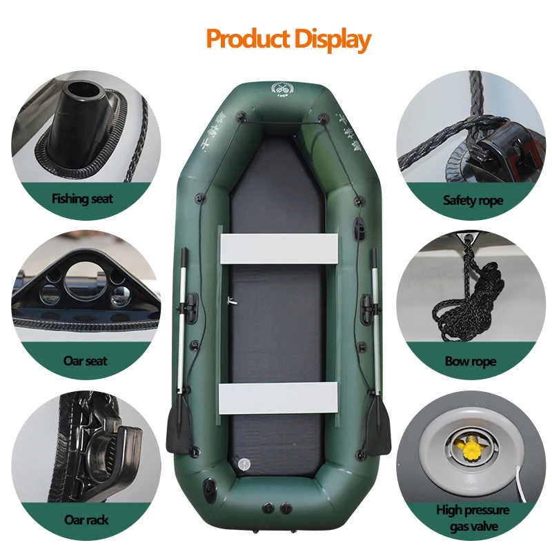 1.75~3.6m Green Fishing Kayak  – Fishing Boat Paddle Bewertung und Preis