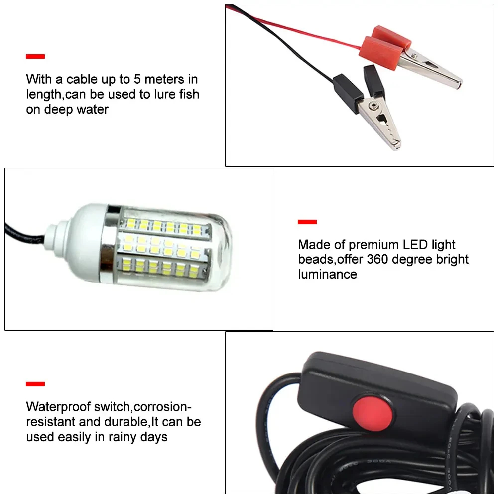 12V Underwater Lamp 15W 108 LE – Fishing Boat Navigation Light Bewertung und Preis