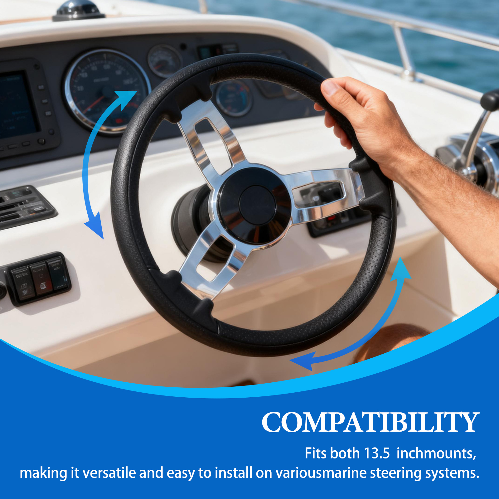 Boat Accessories Marine 13 Inc – Fishing Boat Steering Wheel Bewertung und Preis