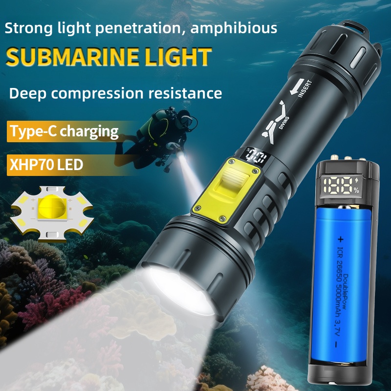 New XHP70 Diving Flashlight IP – Fishing Boat Cover Bewertung und Preis