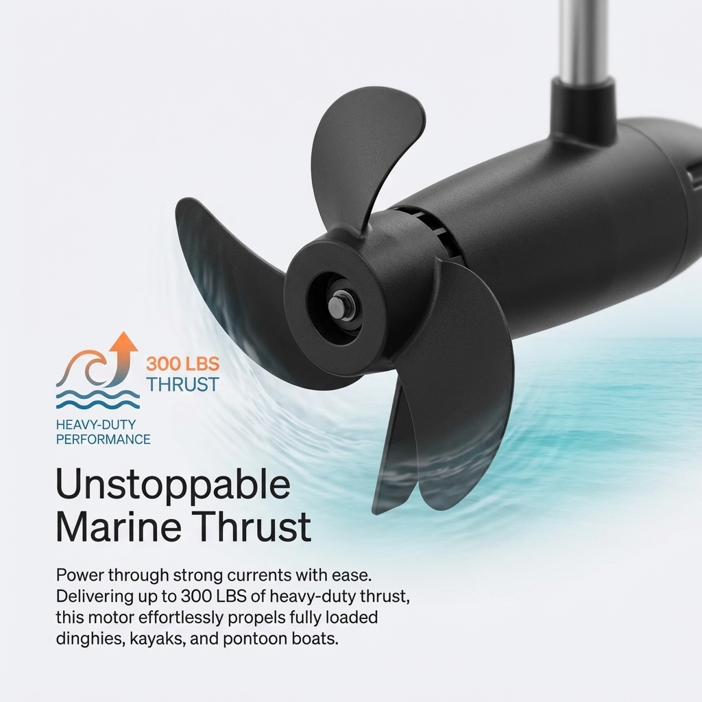240LBS 300LBS High Thrust Brus – Fishing Boat Trolling Motor Bewertung und Preis