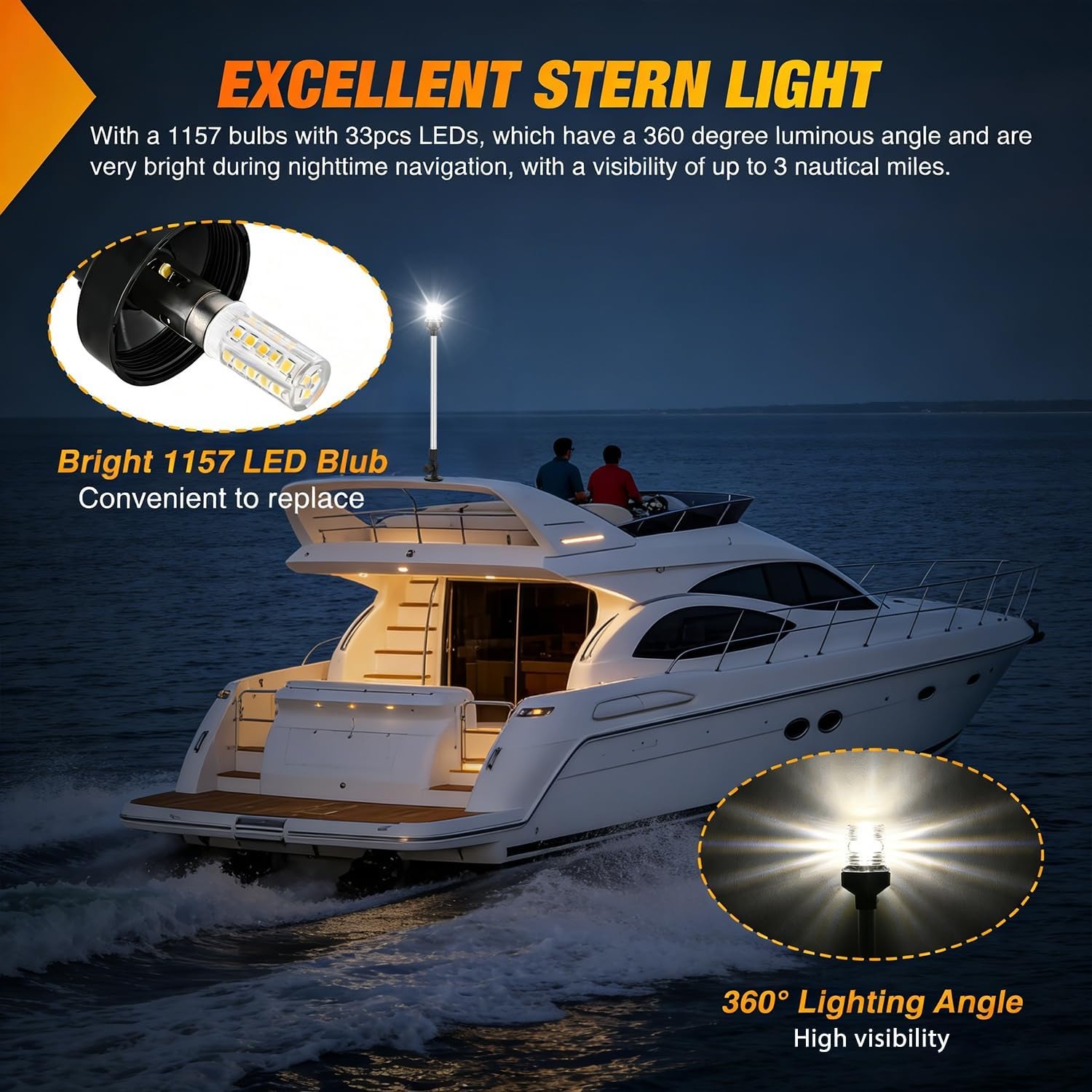 Nilight Marine Boat Stern Ligh – Fishing Boat Navigation Light Bewertung und Preis