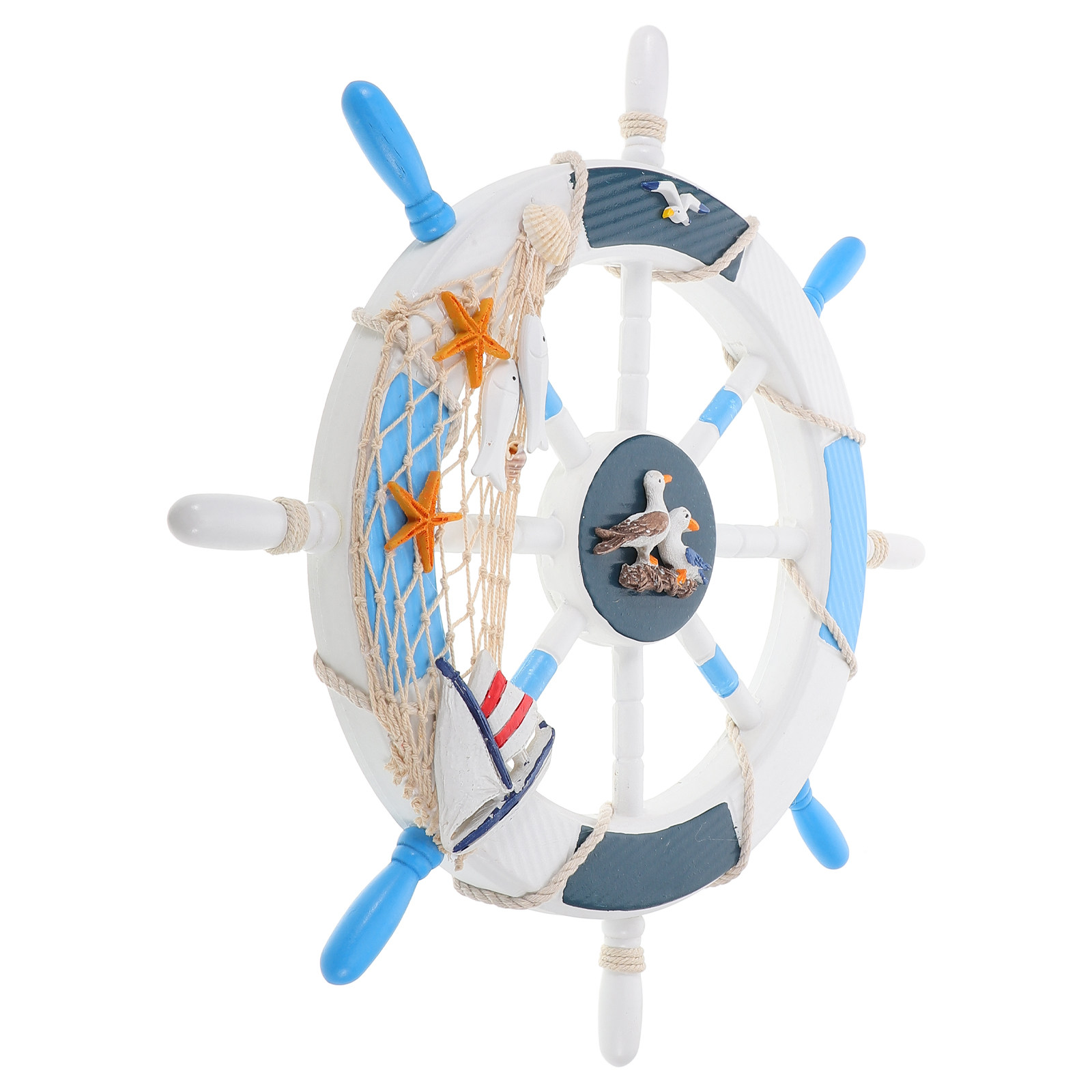 Wooden Nautical Wall Decor Shi – Fishing Boat Steering Wheel Bewertung und Preis