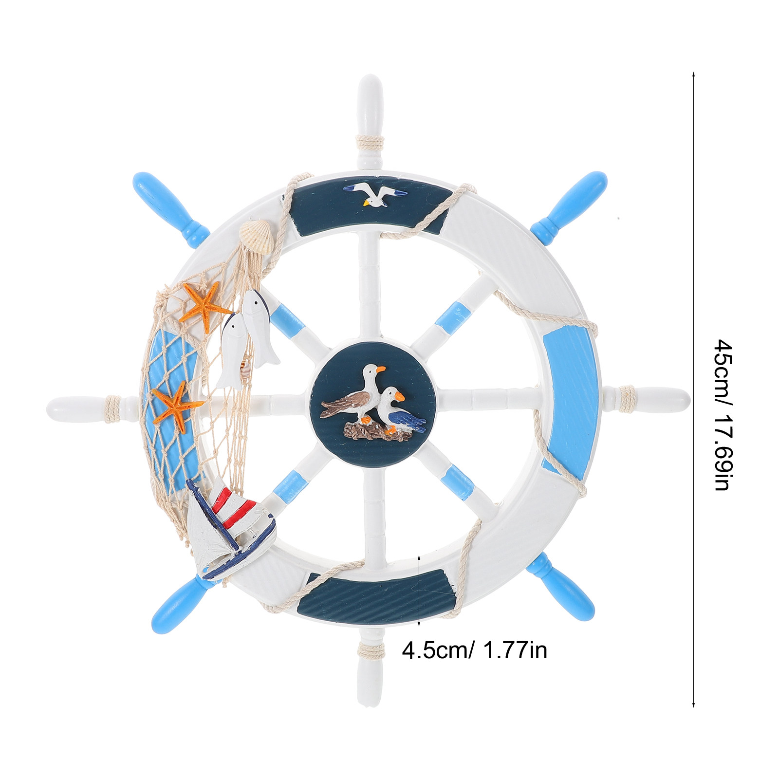 Wooden Nautical Wall Decor Shi – Fishing Boat Steering Wheel Bewertung und Preis